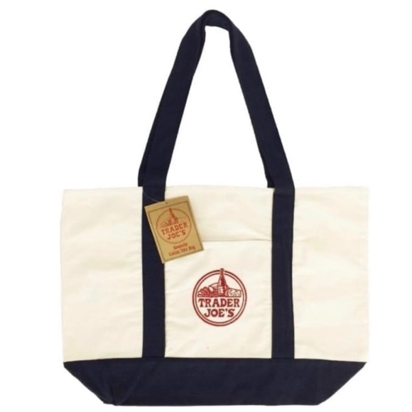 Trader Joe's Limited Edition Large Canvas Tote Bag - Picture 8 of 10
